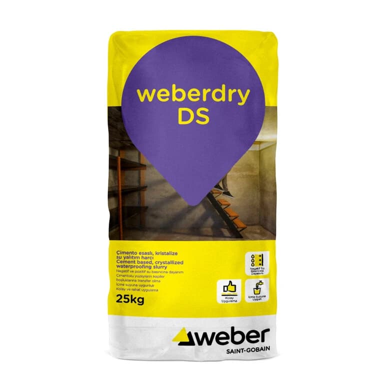 weberdry DS su yalıtım ürünü ambalajı
