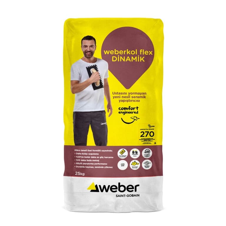 weberkol flex DİNAMİK ürün ambalajı