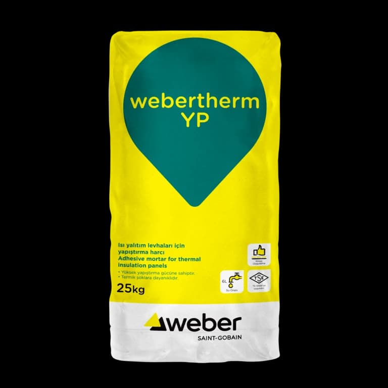 webertherm YP levha yapıştırıcısı ambalajı